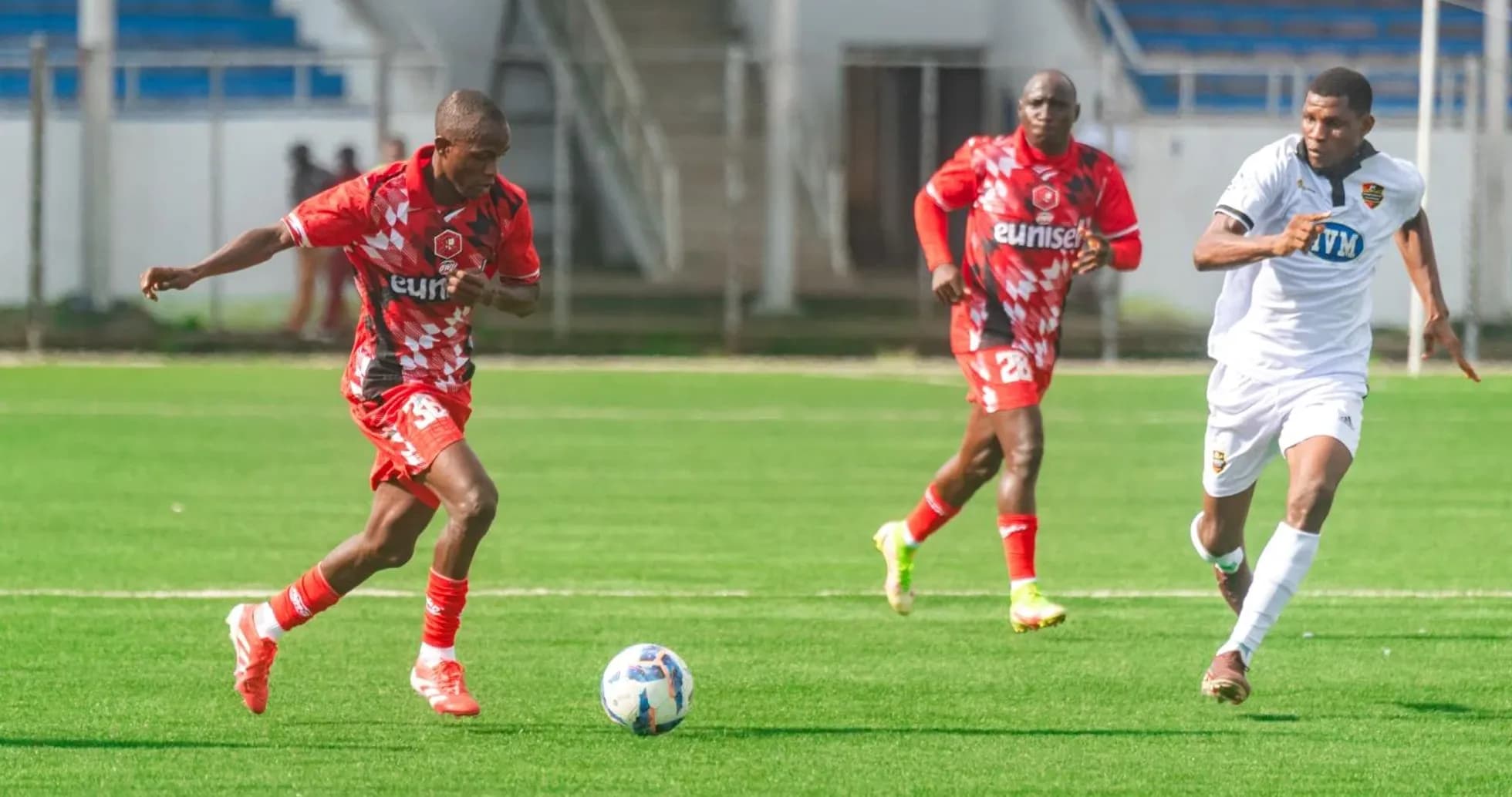 Kano Pillars players in action against Doma United
