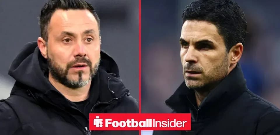 Two football managers in serious expressions during match