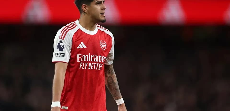 Player wearing Arsenal kit during a match