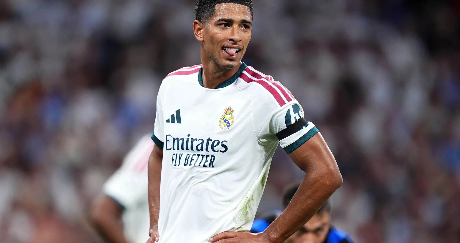 Real Madrid player in action during a match