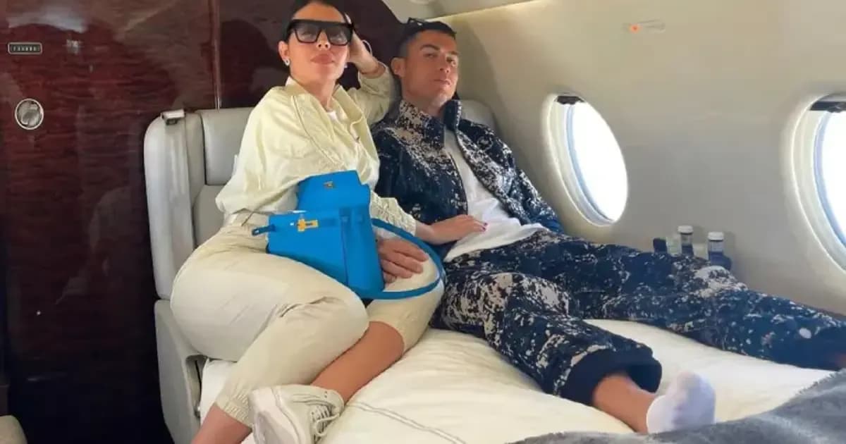 Georgina Rodriguez Personalizes Cristiano Ronaldo’s ₦96 Billion Private Jet After Wedding