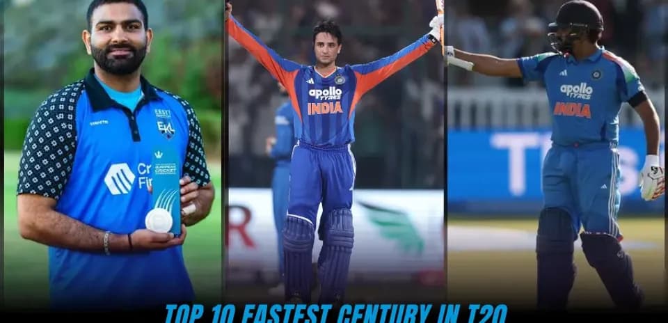 Top 10 Fastest T20 International Centuries - Updated 2026