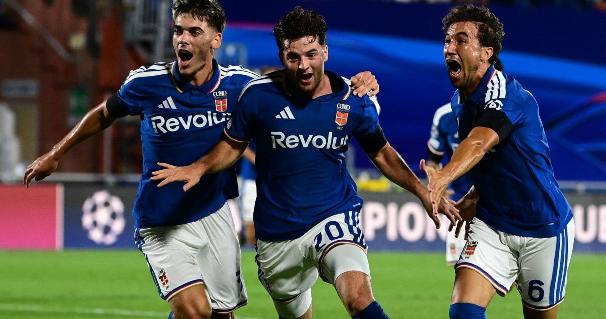 Como Stuns RB Leipzig in First Champions League Match with a 4-1 Win