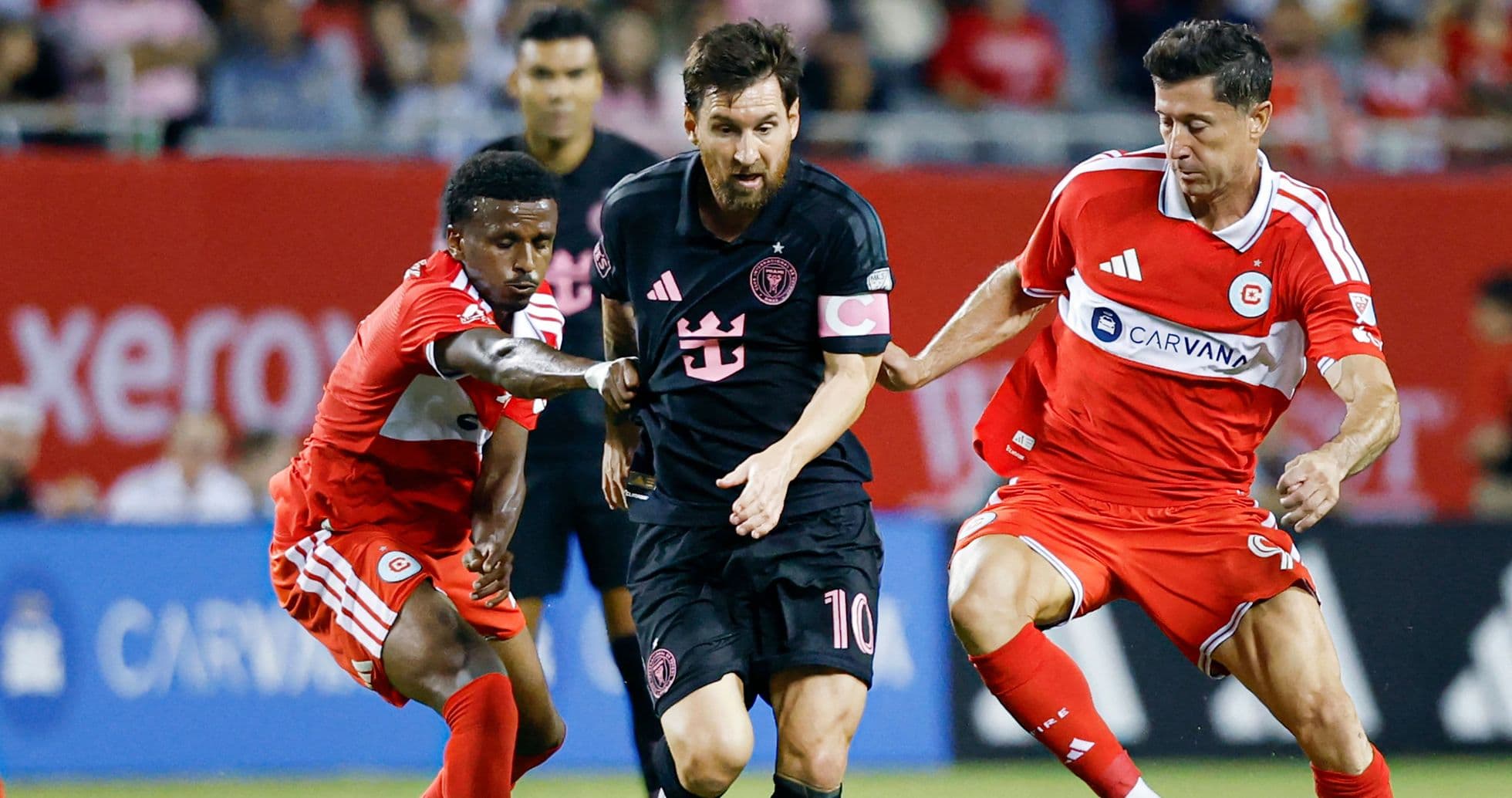 Messi and Lewandowski Shine as Inter Miami Draw with Chicago Fire in Record Crowd