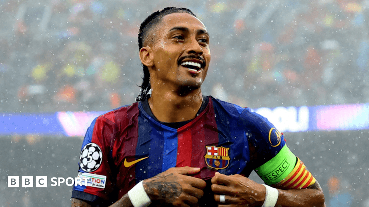Raphinha Shines as Barcelona Crush Feyenoord 5-1 in Champions League