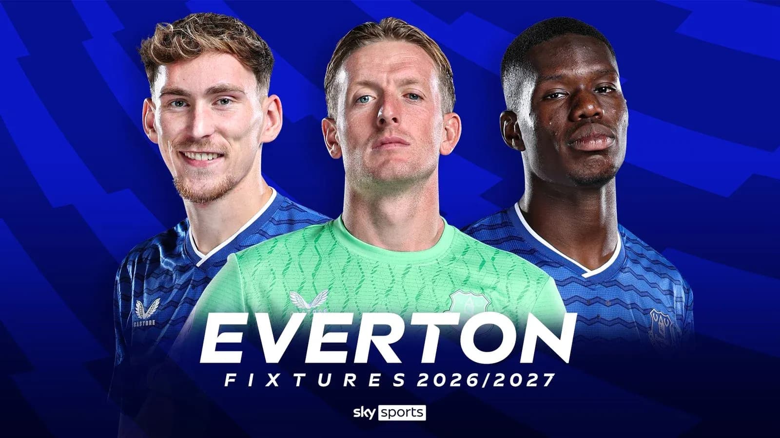 Everton players posed for 2026/2027 fixtures announcement Everton players posed for 2026/2027 fixtures announcement