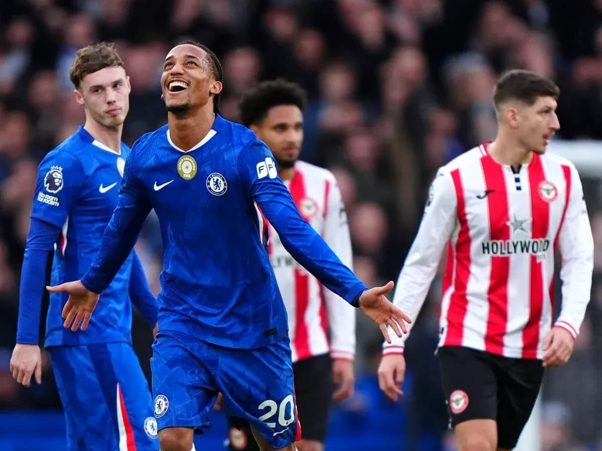 Chelsea player celebrating a goal during match Chelsea player celebrating a goal during match