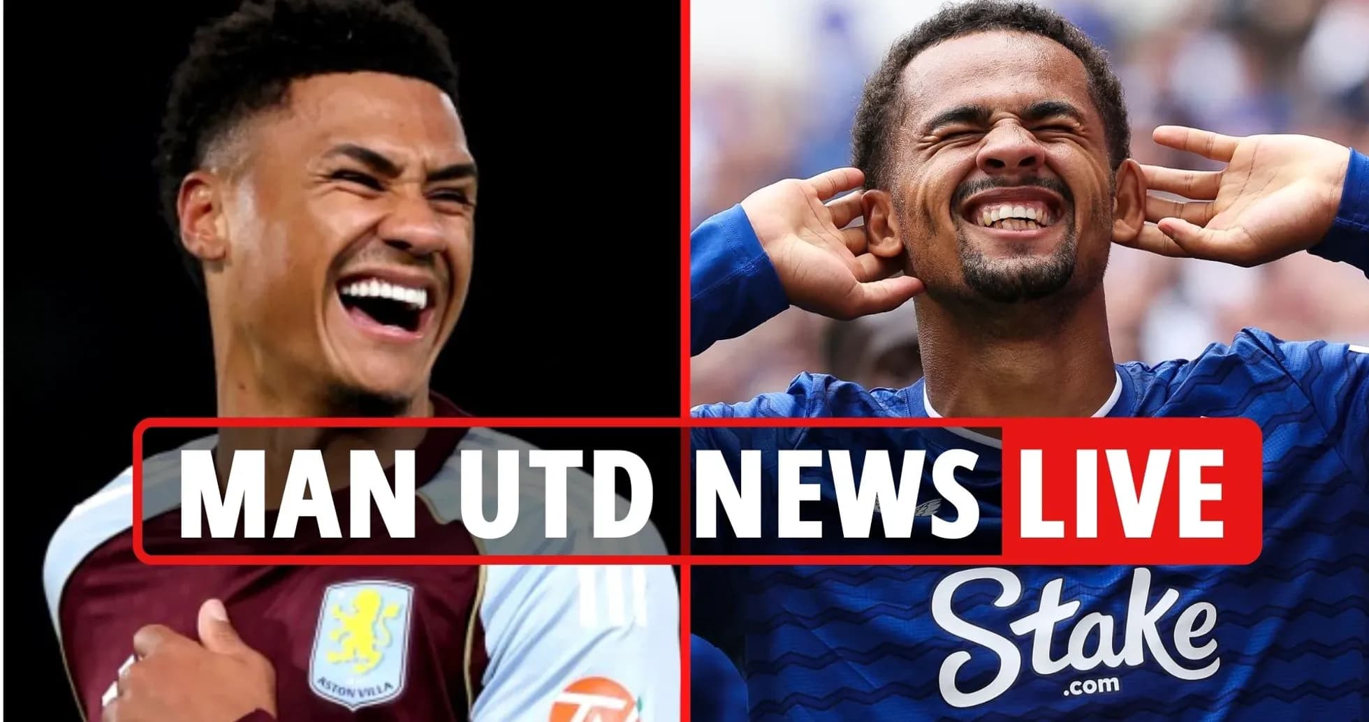 Two football players smiling during matches Two football players smiling during matches