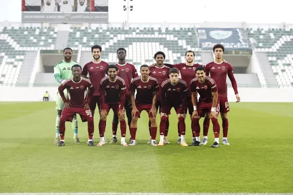 Al Wahda U23 team posing for a group photo Al Wahda U23 team posing for a group photo