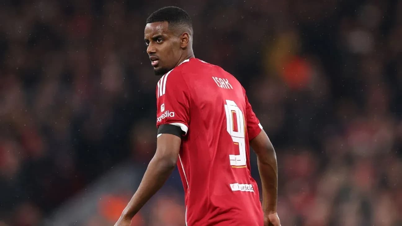 Player wearing red jersey with number 9 during match Player wearing red jersey with number 9 during match