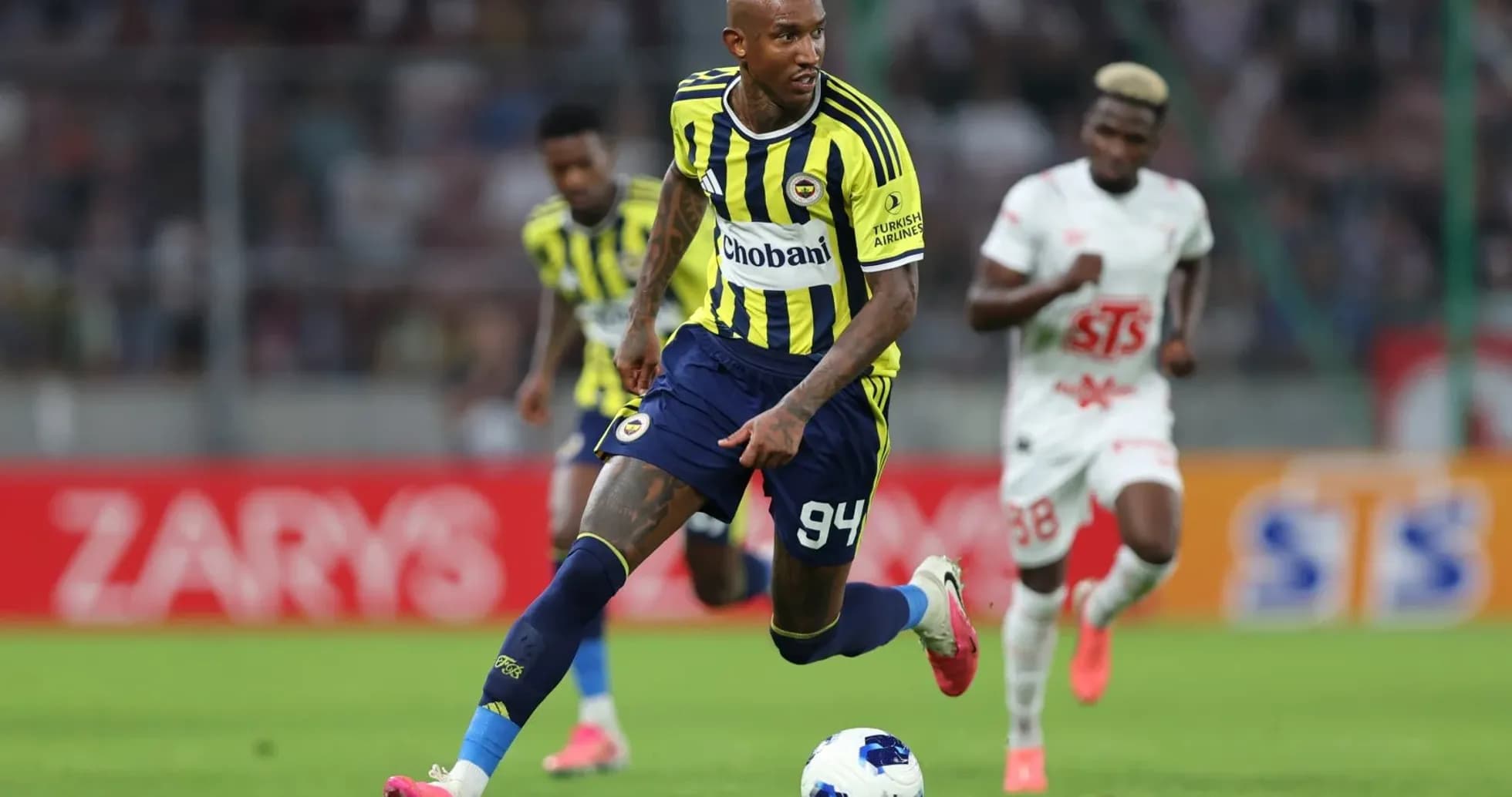 Fenerbahçe player dribbling during match Fenerbahçe player dribbling during match