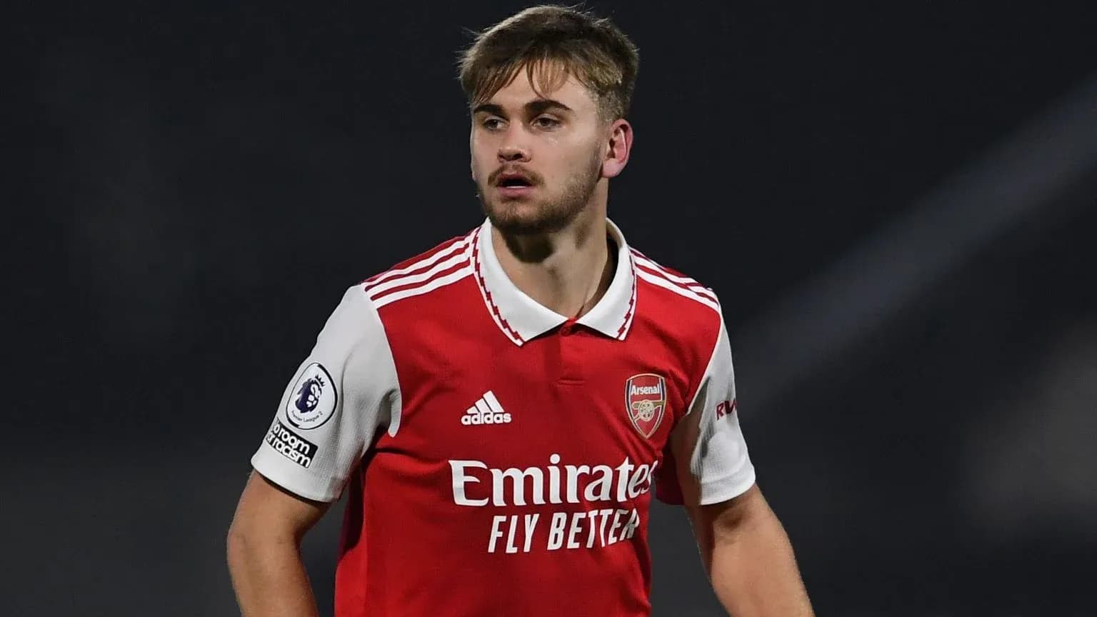 Player wearing Arsenal kit during match Player wearing Arsenal kit during match