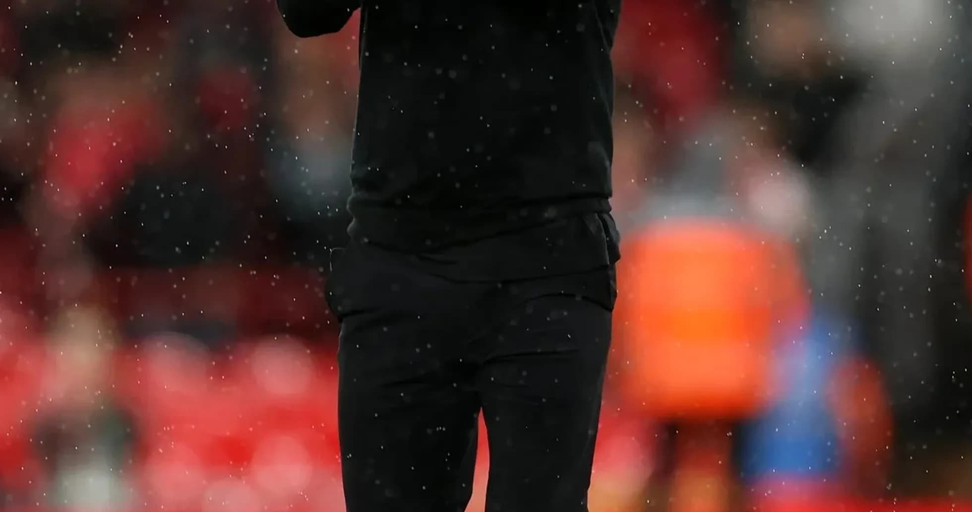Coach clapping on the sidelines during match Coach clapping on the sidelines during match