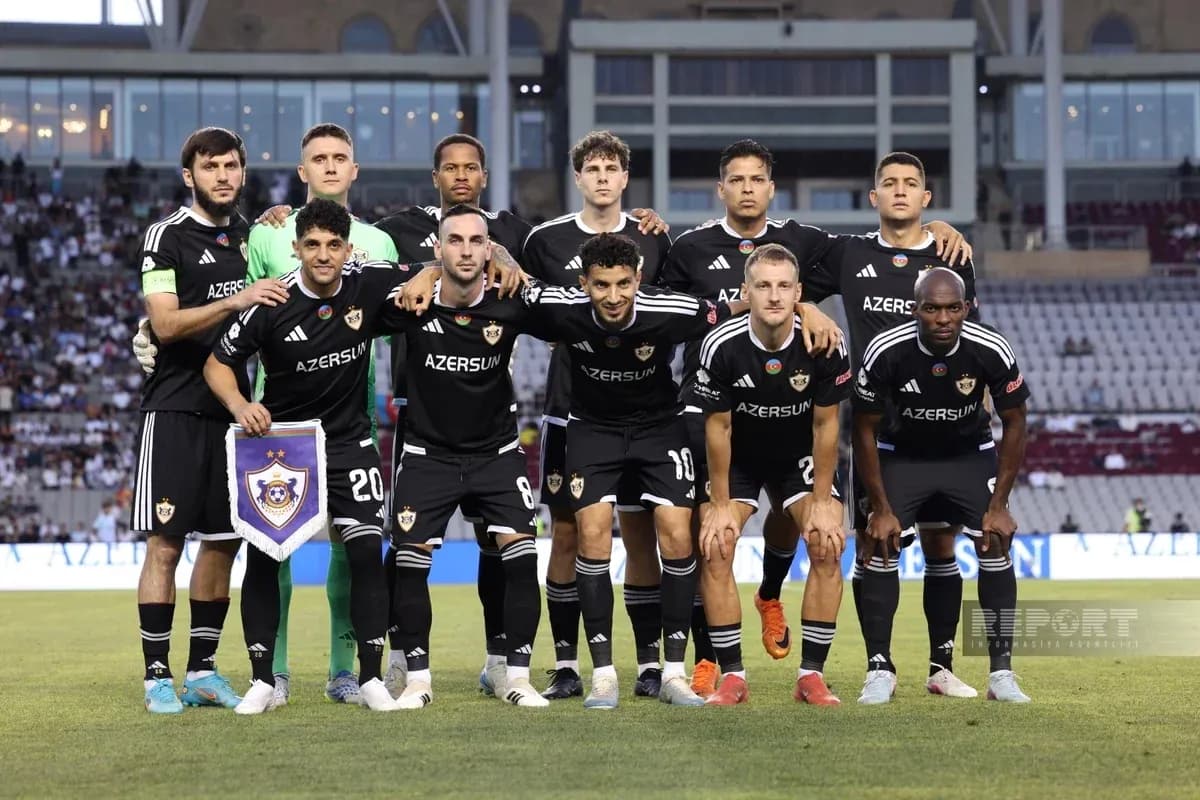 Qarabag team photo before UEFA Europa League match Qarabag team photo before UEFA Europa League match