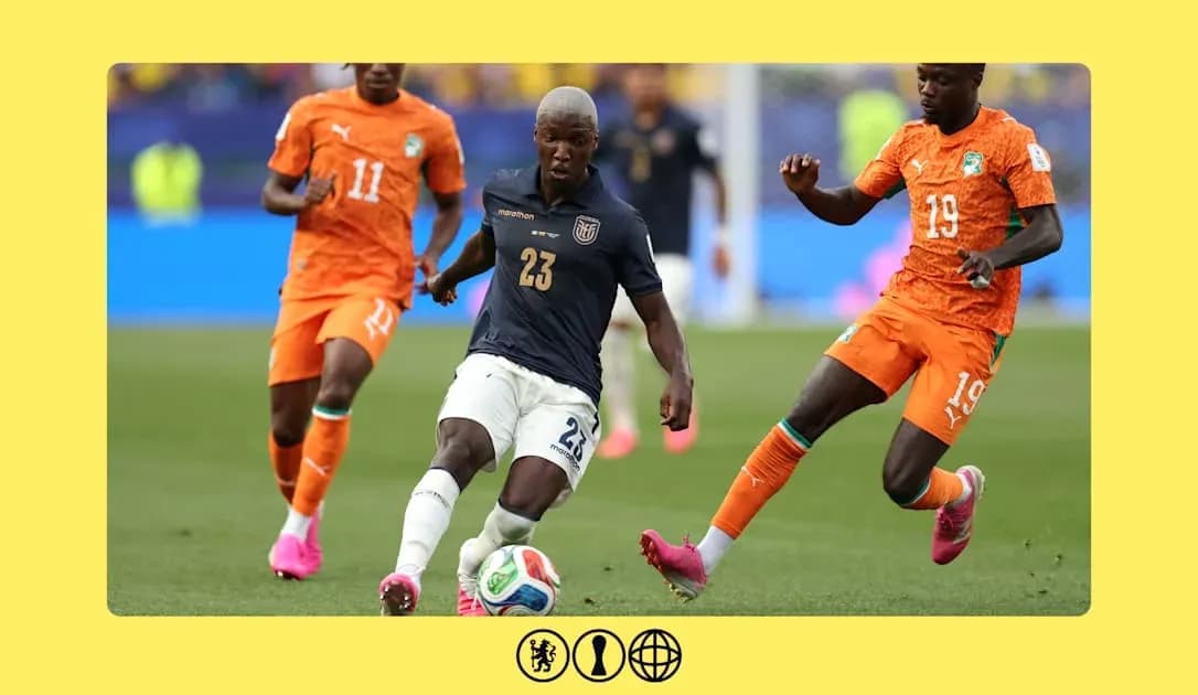 Player 23 dribbling past two opponents in match Player 23 dribbling past two opponents in match
