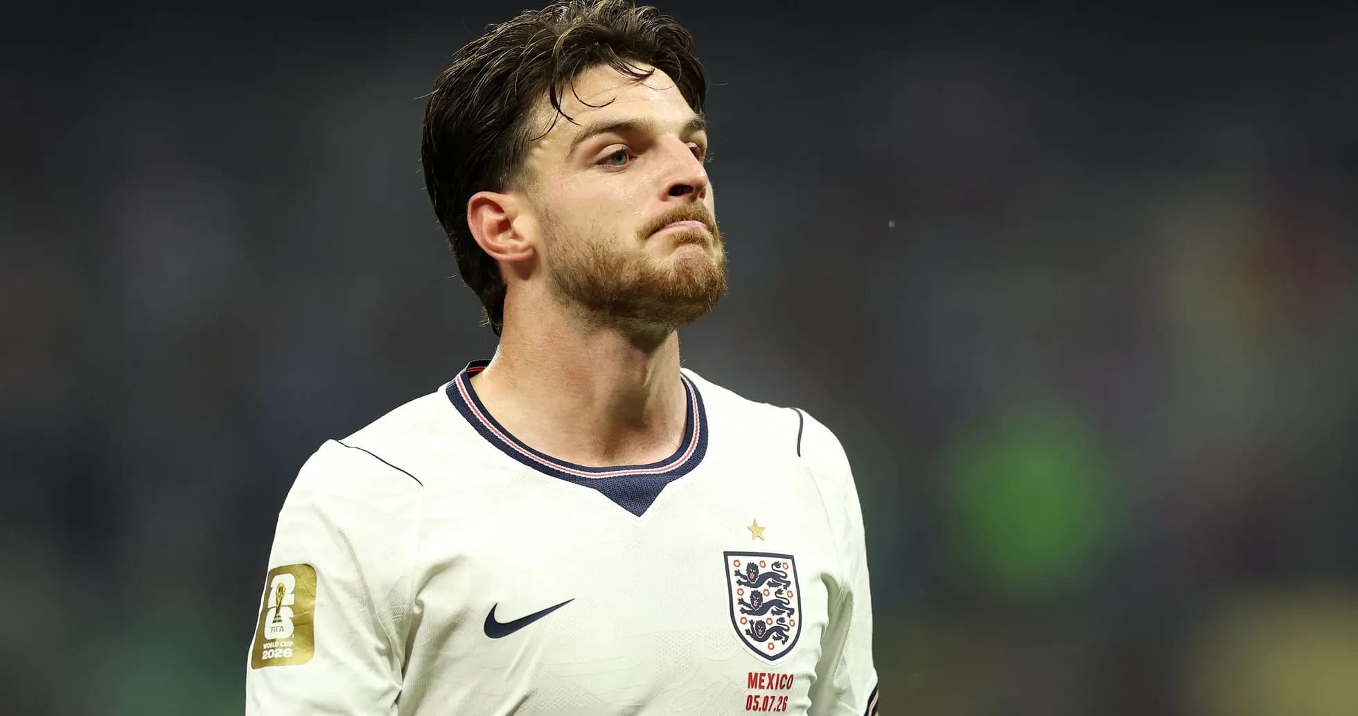 Player in England jersey during match Player in England jersey during match