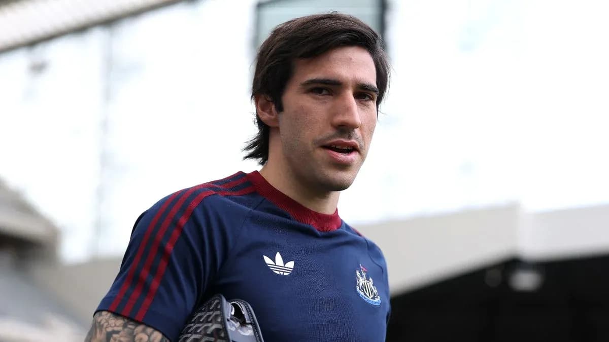 Player in Newcastle training kit at stadium Player in Newcastle training kit at stadium