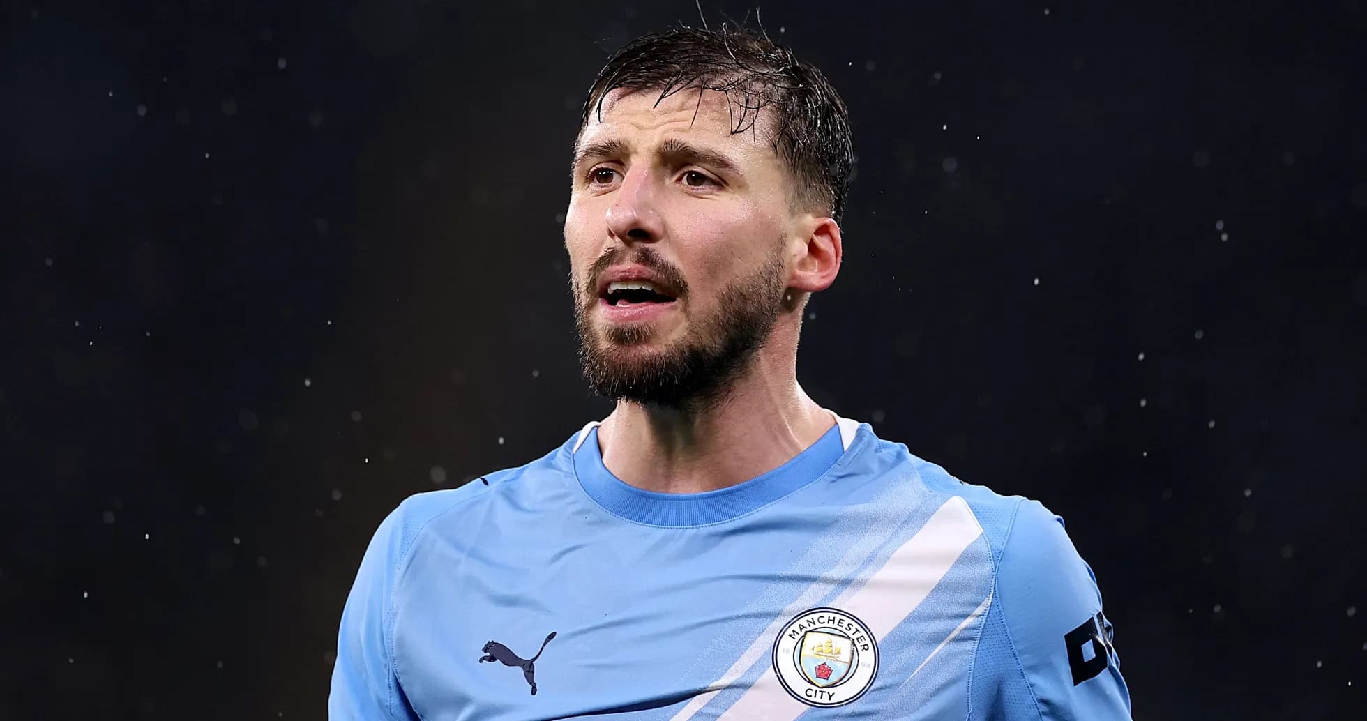Player in Manchester City jersey during match Player in Manchester City jersey during match