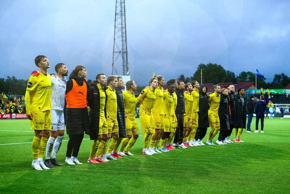Bodo/Glimt team lineup before the match Bodo/Glimt team lineup before the match