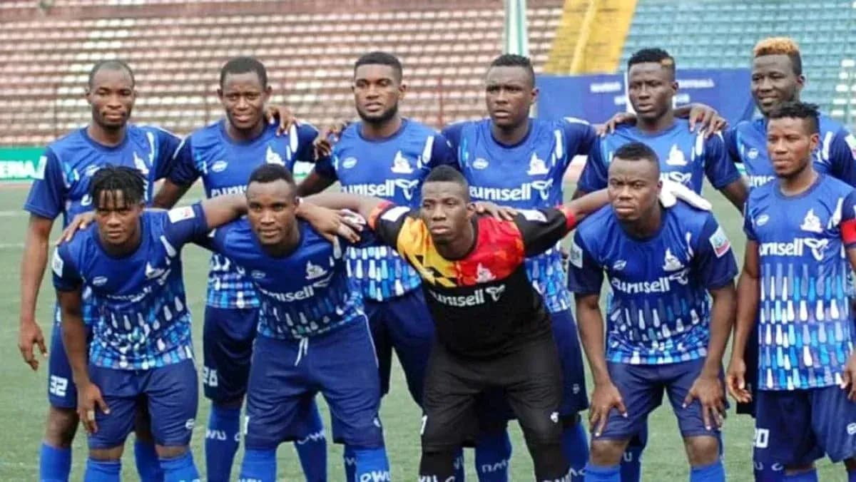 Rivers United team posing for a group photo Rivers United team posing for a group photo