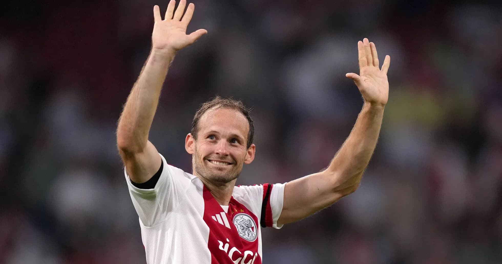 Player waving to fans after the match Player waving to fans after the match