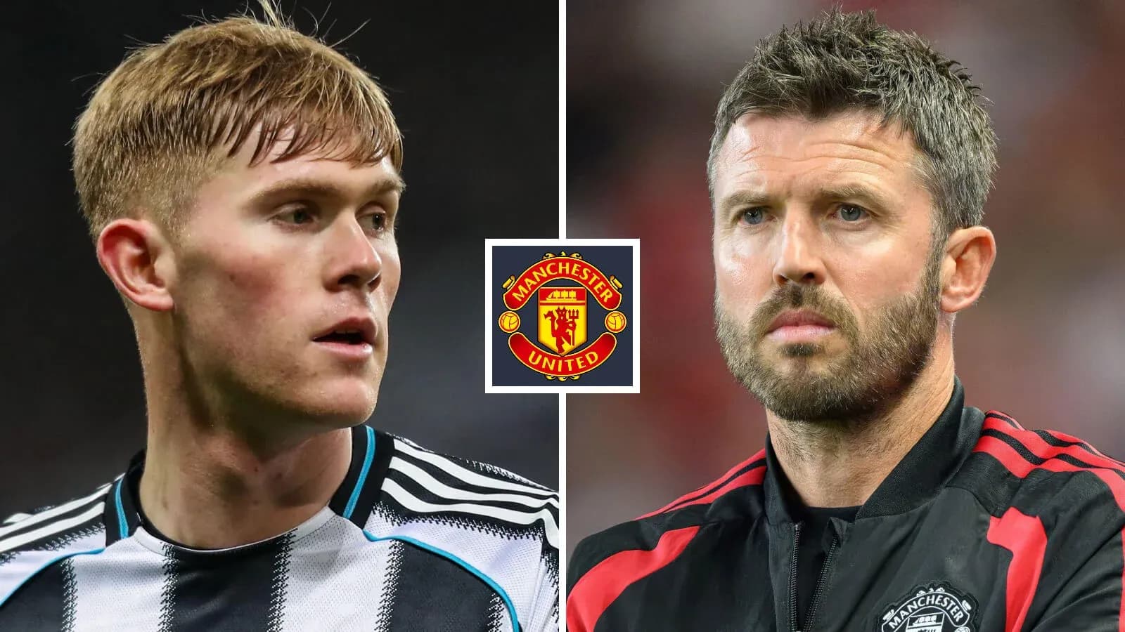 Two football players from Newcastle and Manchester United Two football players from Newcastle and Manchester United