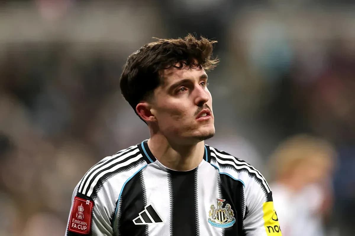 Newcastle player with captain's armband during match Newcastle player with captain's armband during match