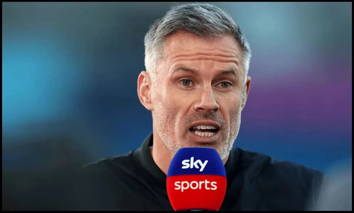 Sports commentator speaking into microphone on set Sports commentator speaking into microphone on set