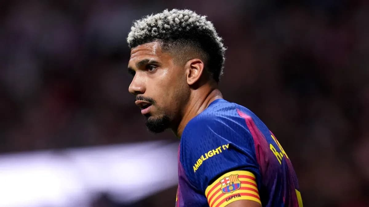 Player in Barcelona jersey during match Player in Barcelona jersey during match