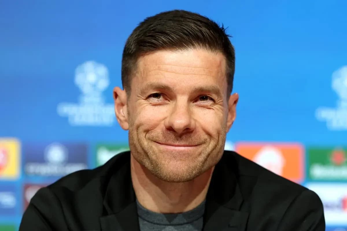Coach smiling at UEFA Champions League press conference Coach smiling at UEFA Champions League press conference