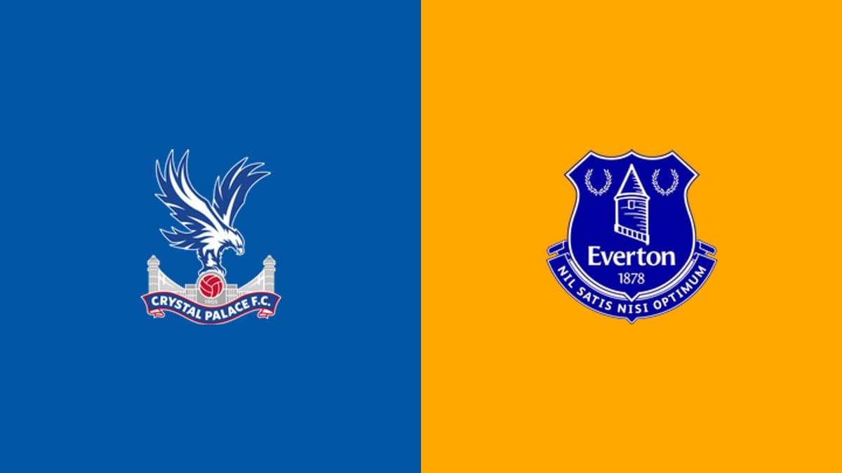 Logos of Crystal Palace and Everton FC Logos of Crystal Palace and Everton FC