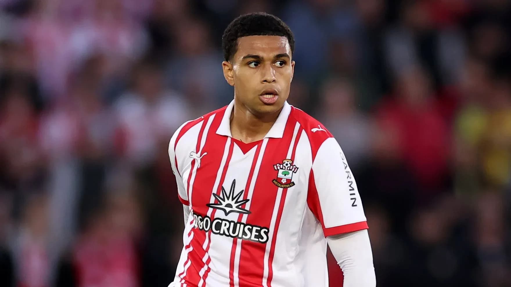 Southampton player in action during match Southampton player in action during match