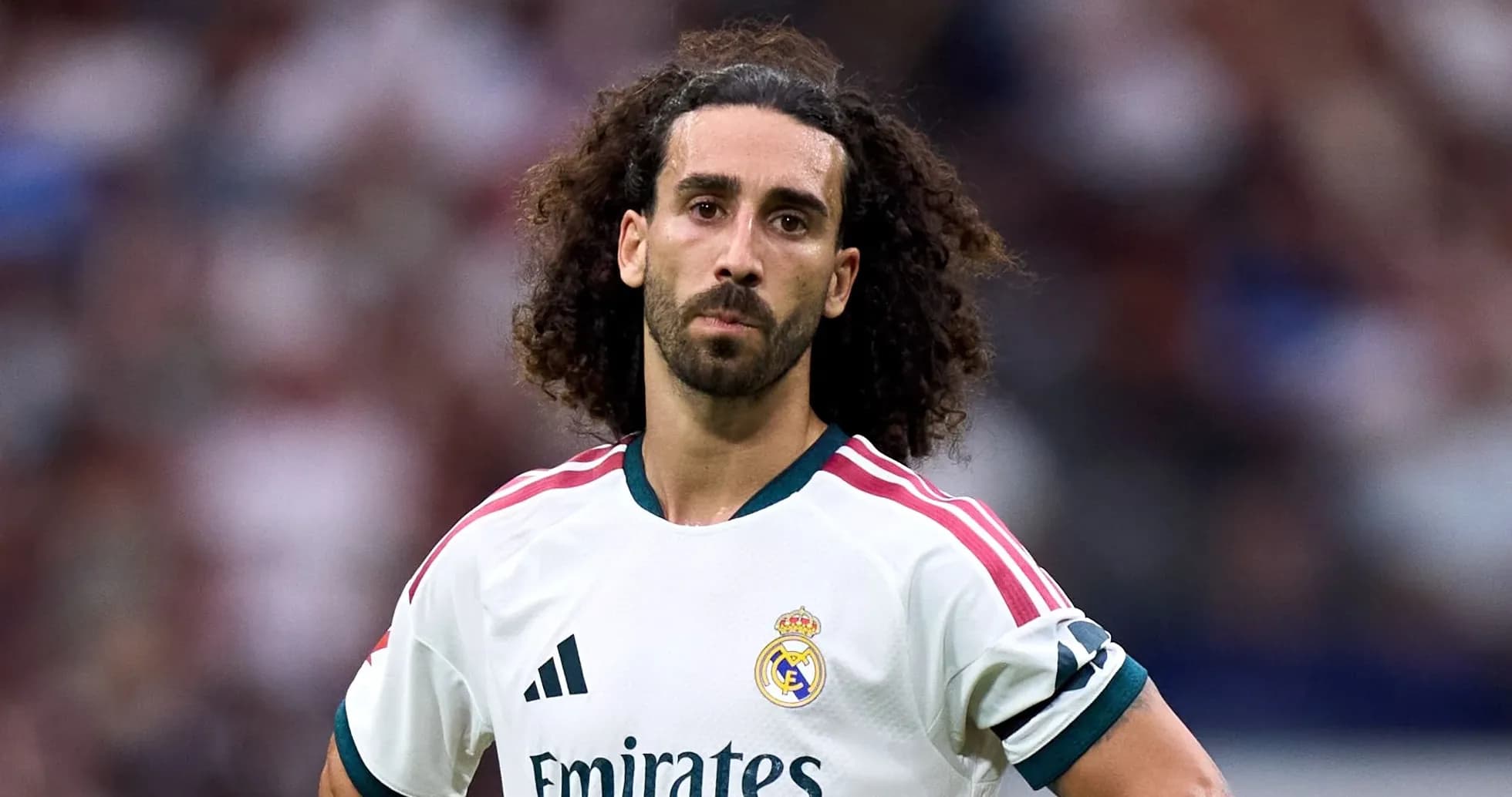 Player in Real Madrid kit on the pitch Player in Real Madrid kit on the pitch