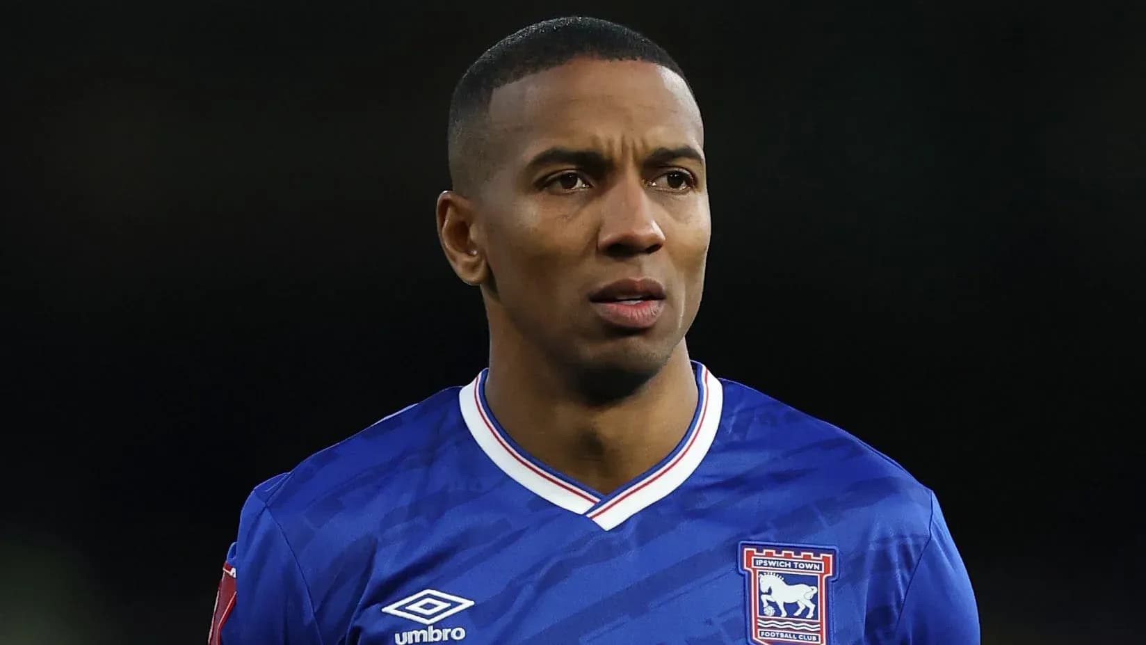 Player in Ipswich Town jersey during match Player in Ipswich Town jersey during match
