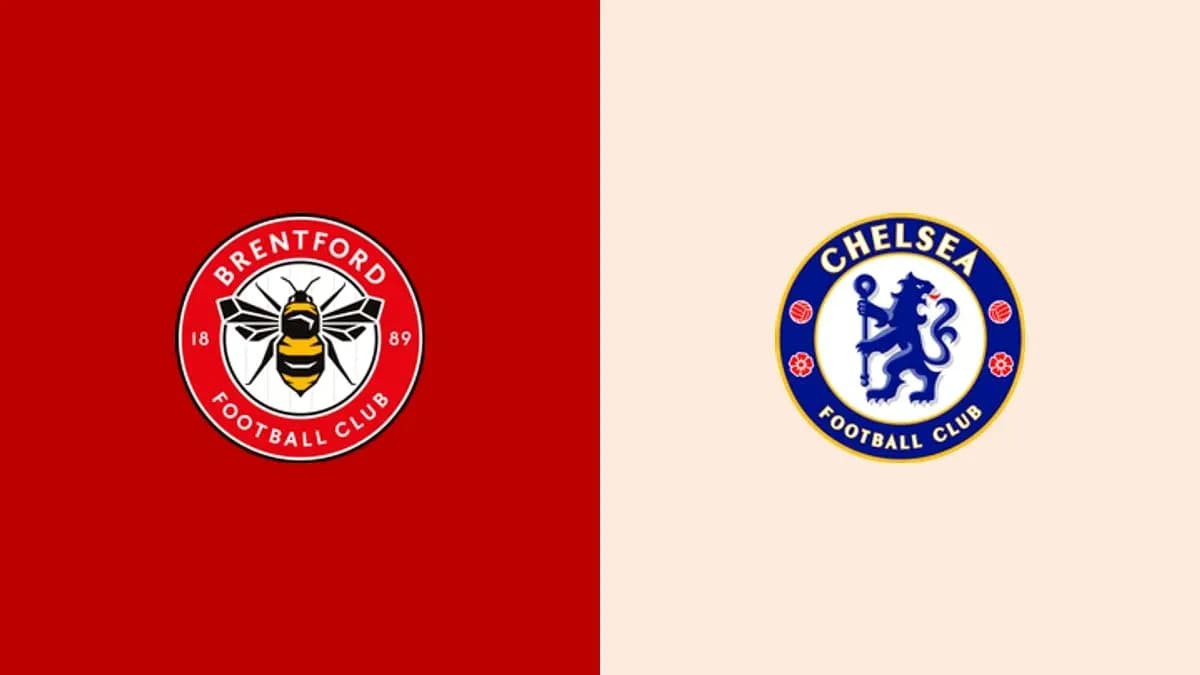 Logos of Brentford and Chelsea Football Clubs Logos of Brentford and Chelsea Football Clubs