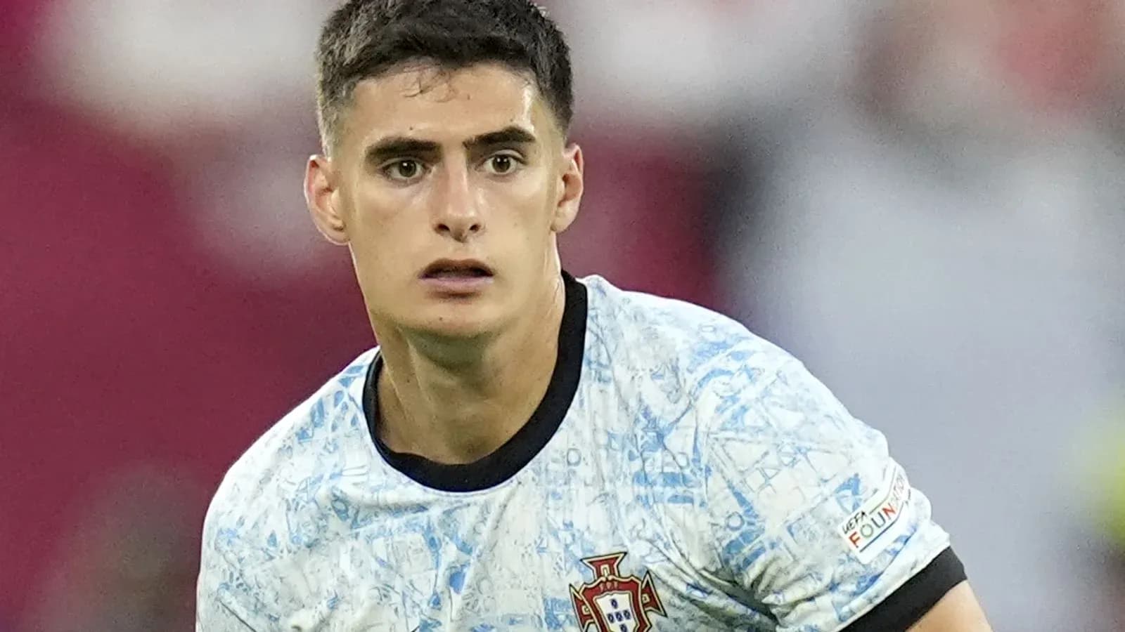 Player in Portugal jersey during a match Player in Portugal jersey during a match