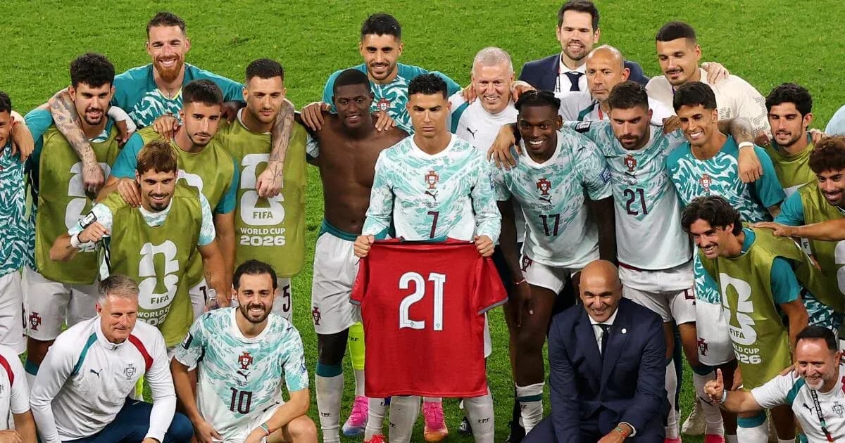 Portugal team celebrating with jersey after match Portugal team celebrating with jersey after match