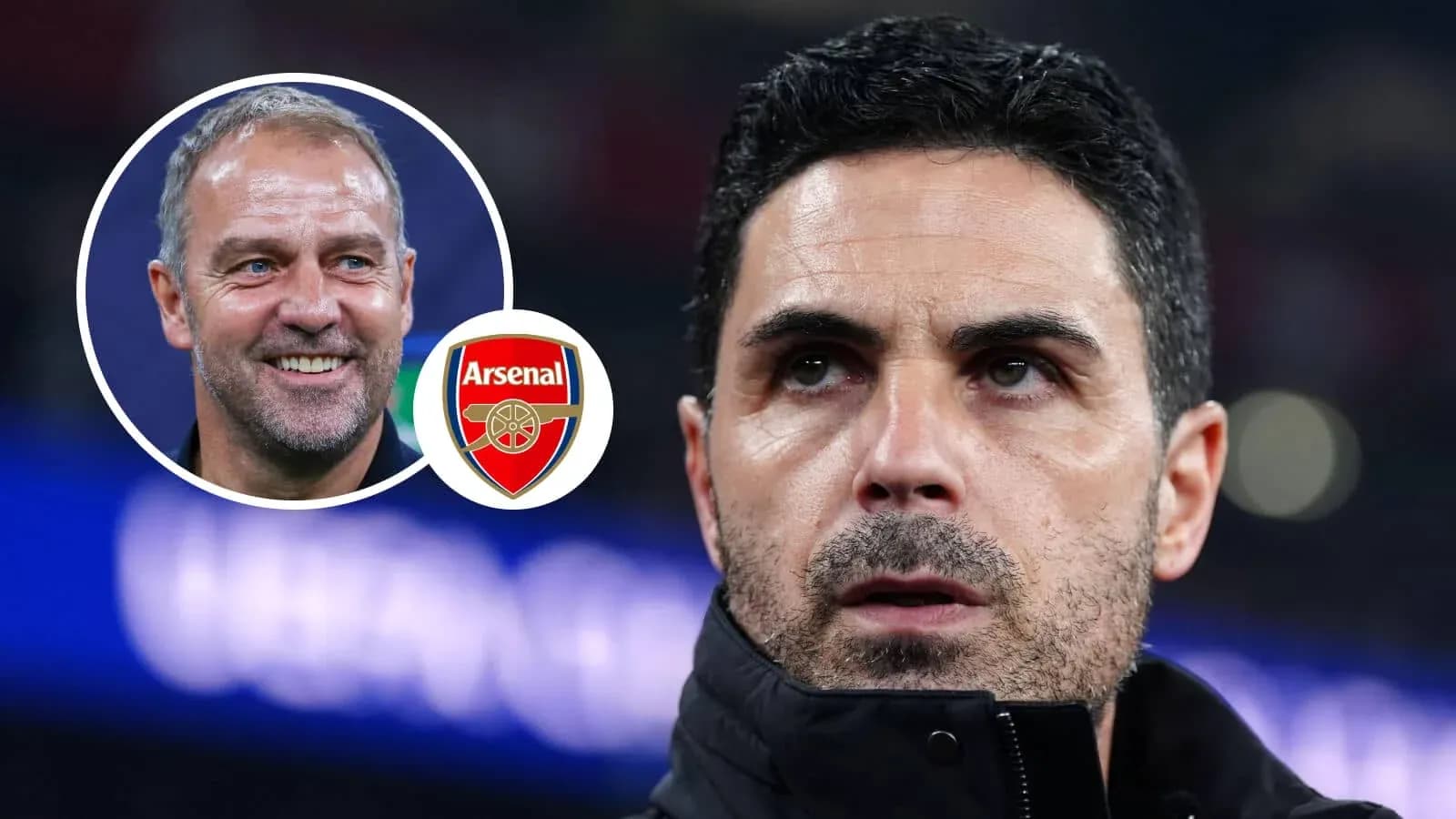 Arsenal manager Mikel Arteta focused before match Arsenal manager Mikel Arteta focused before match