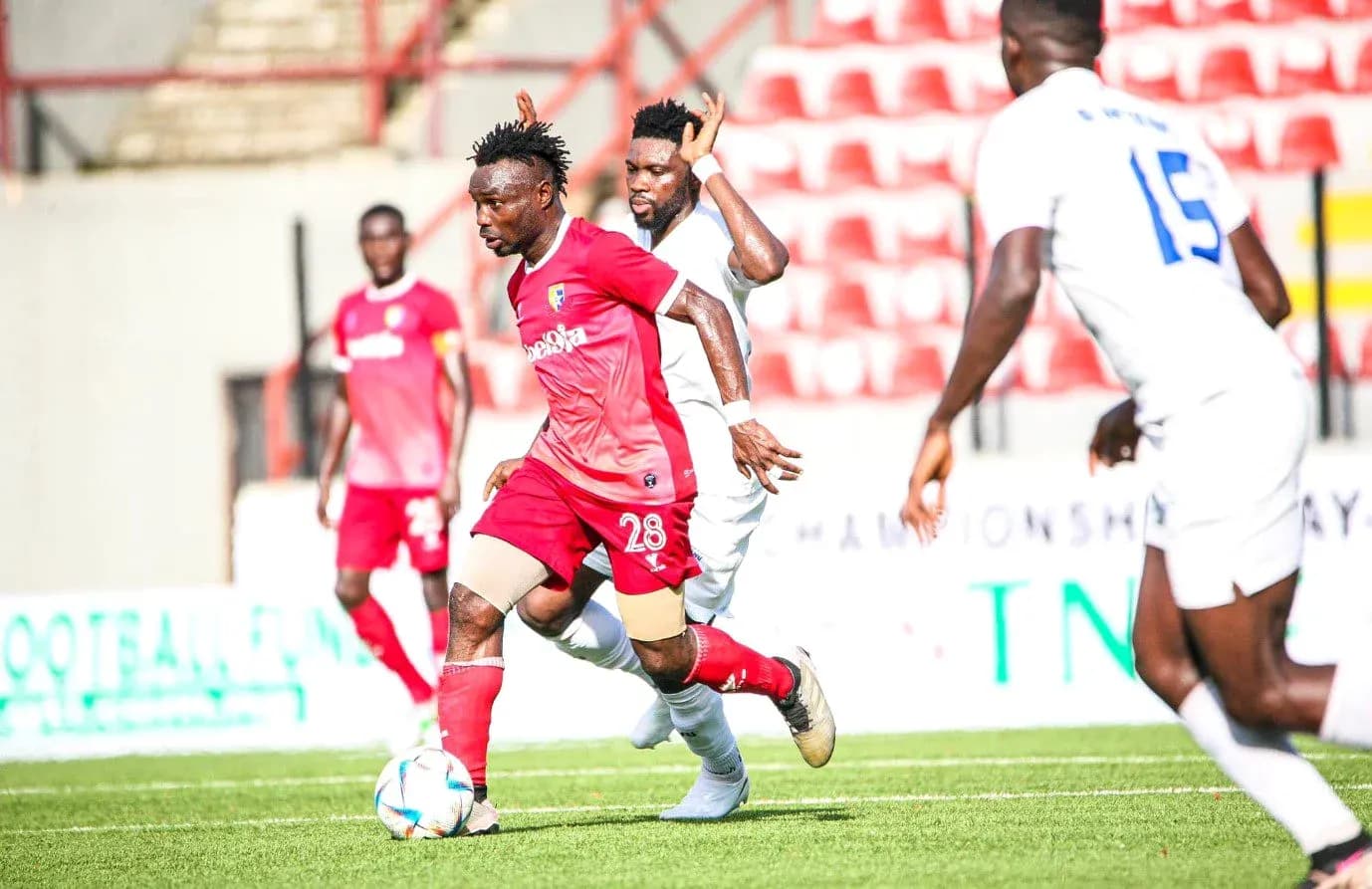 Katsina United player dribbling during match Katsina United player dribbling during match