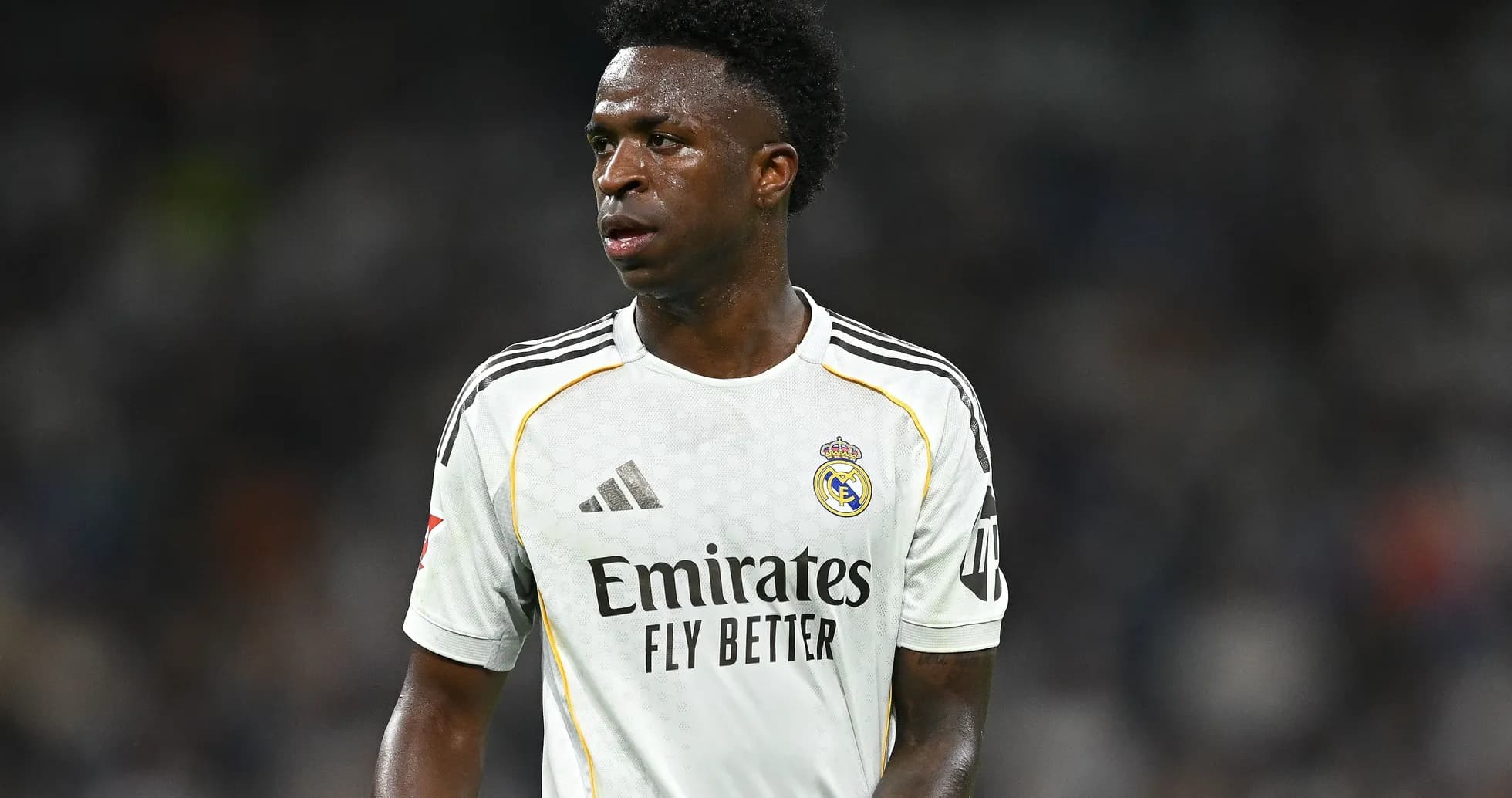 Vinicius Jr. in Real Madrid jersey during match Vinicius Jr. in Real Madrid jersey during match