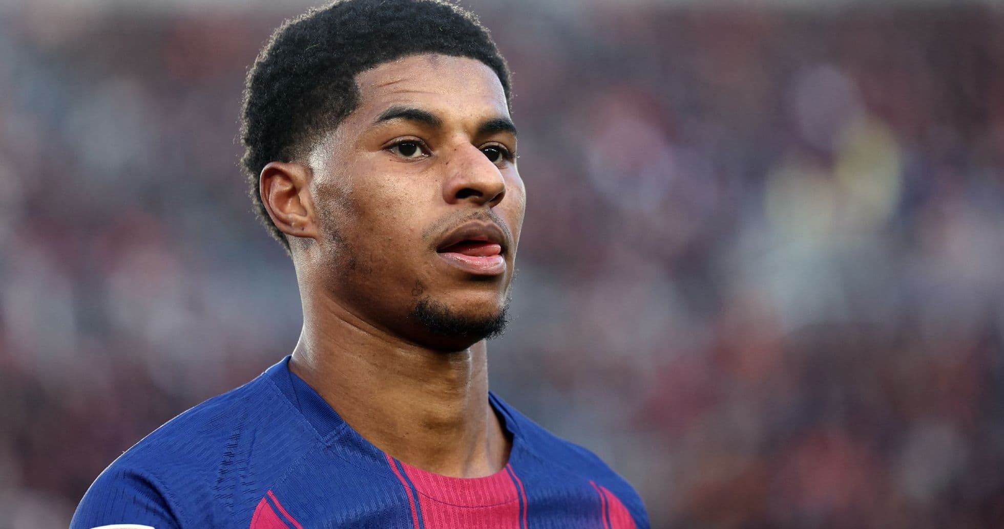 Player in Barcelona jersey during match warm-up Player in Barcelona jersey during match warm-up