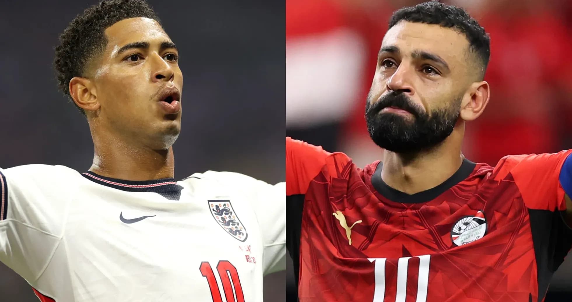 Two football players celebrating and reacting on field Two football players celebrating and reacting on field