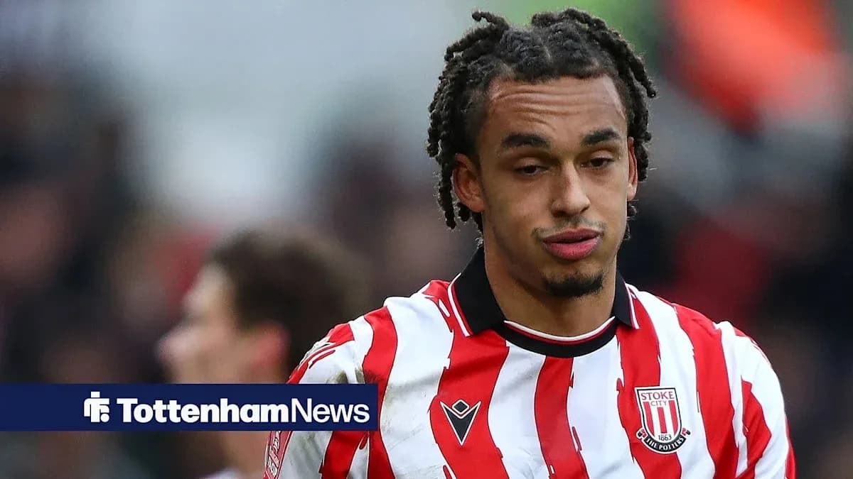 Player in Stoke City kit during match Player in Stoke City kit during match