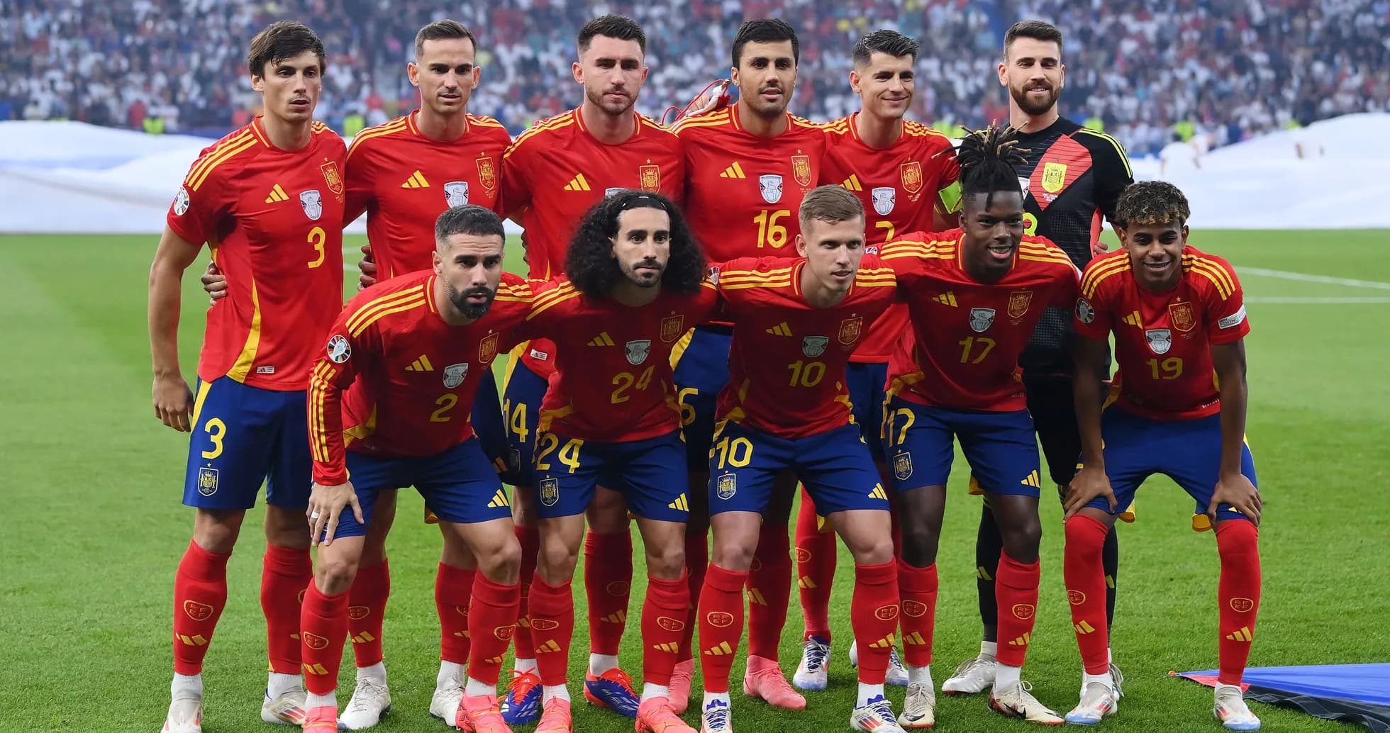 Spain national football team posing for group photo Spain national football team posing for group photo