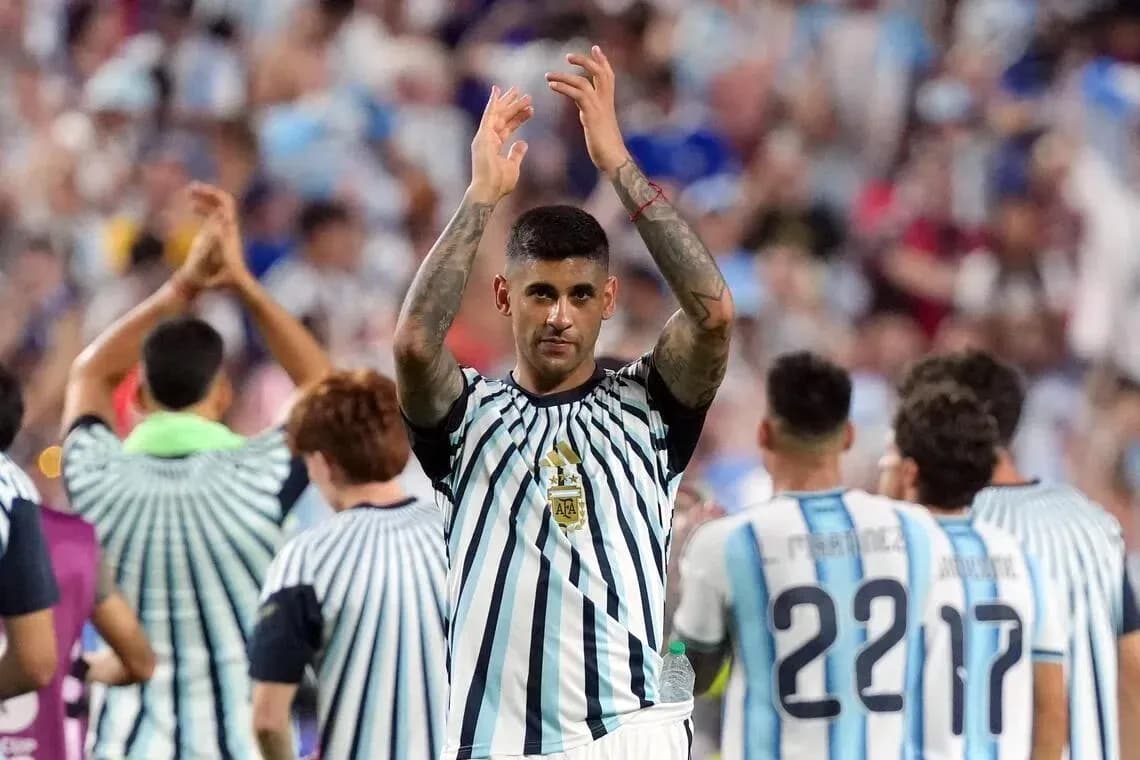 Player applauding fans after the match Player applauding fans after the match