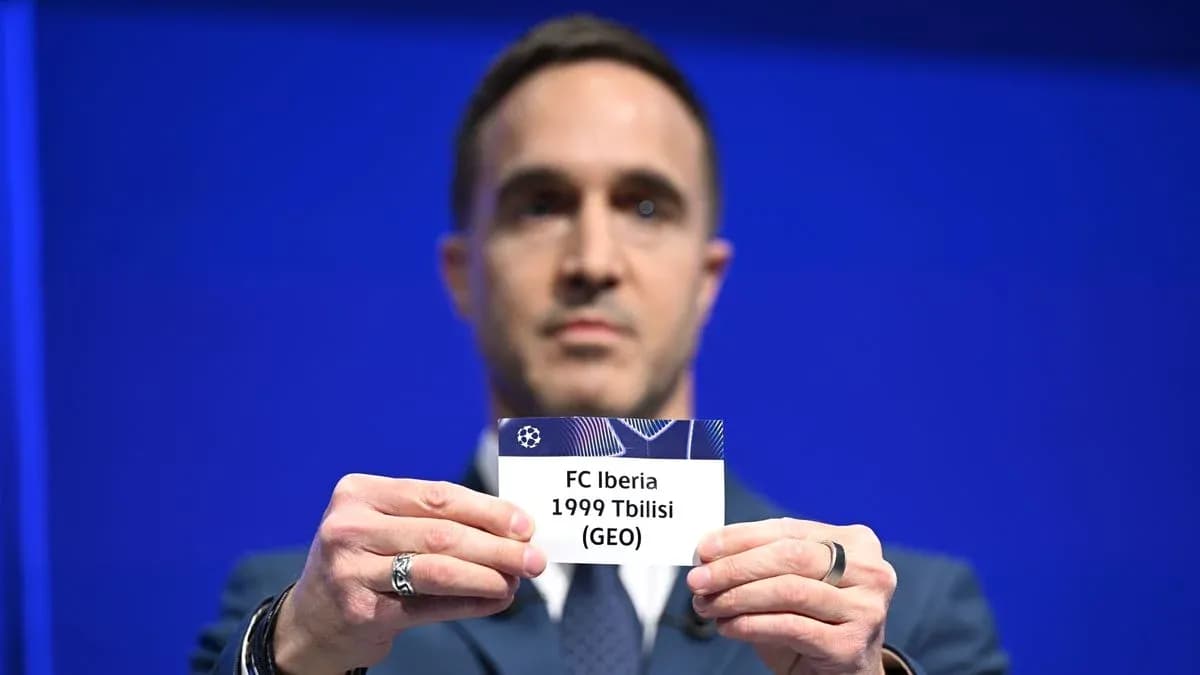 Official revealing FC Iberia 1999 Tbilisi draw card Official revealing FC Iberia 1999 Tbilisi draw card
