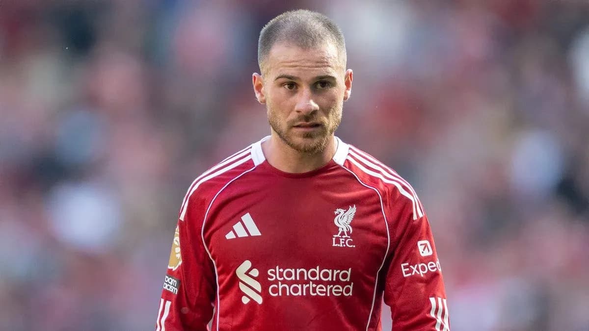 Player in red Liverpool kit during match Player in red Liverpool kit during match