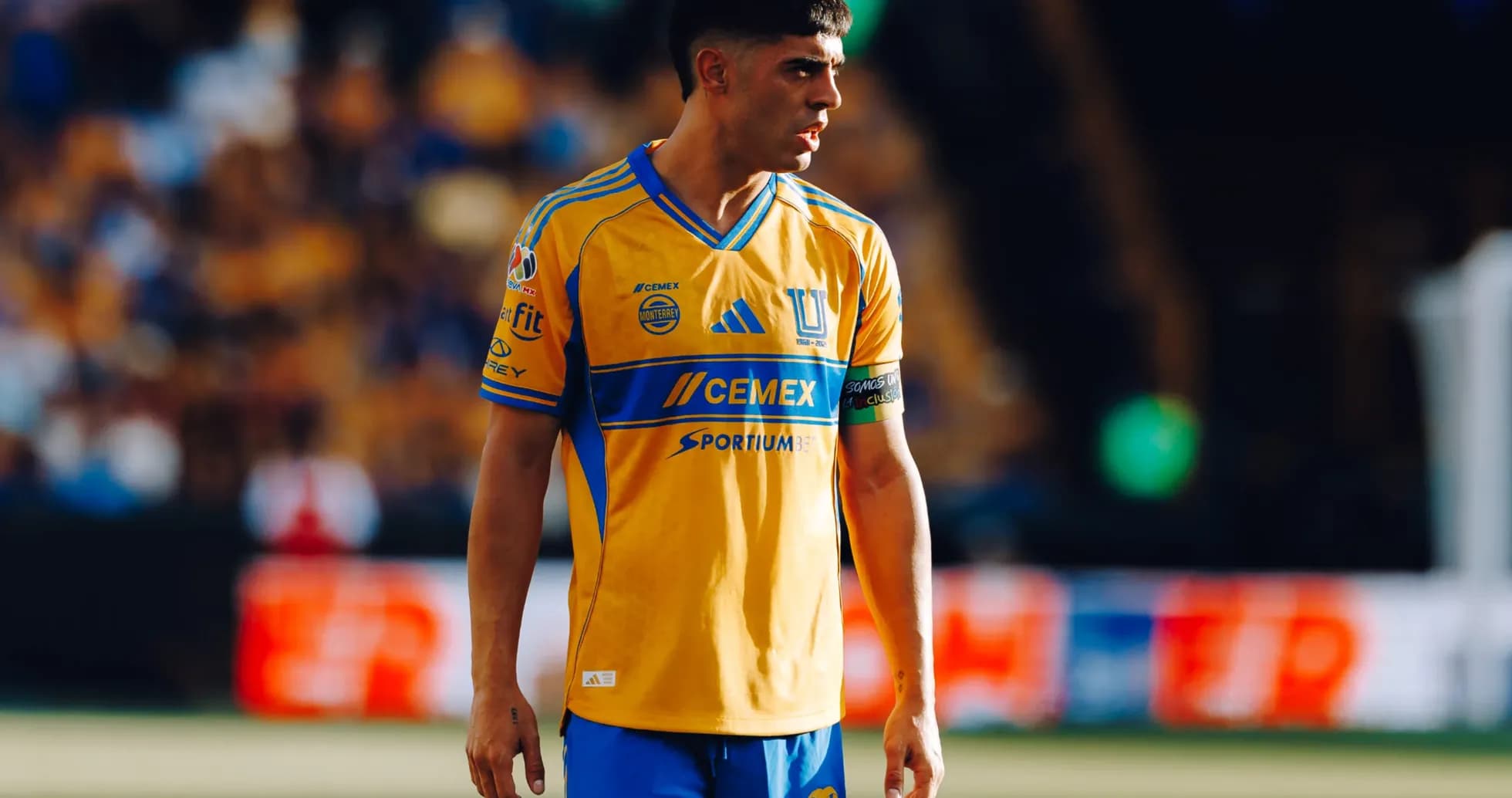 Tigres UANL player on the field during match Tigres UANL player on the field during match