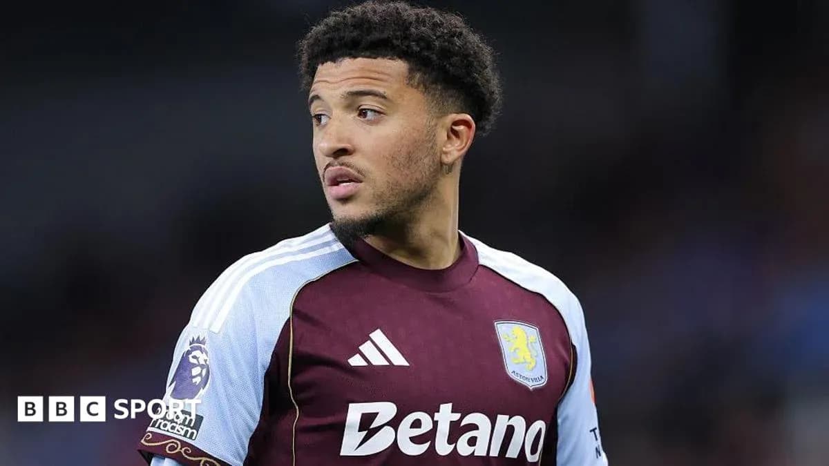 Football player in Aston Villa kit during match Football player in Aston Villa kit during match