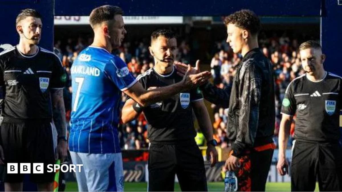 Players and referees interacting before the match Players and referees interacting before the match